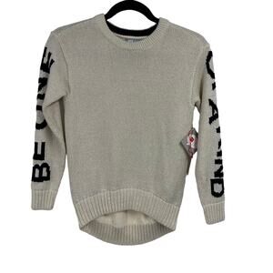 GAP x Ellen Kids M Cream Sparkle Sweater NWT Be One of a Kind‎ Pullover